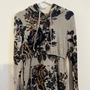 Latched mama floral nursing sweater